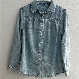 Denim Button-Up Shirt